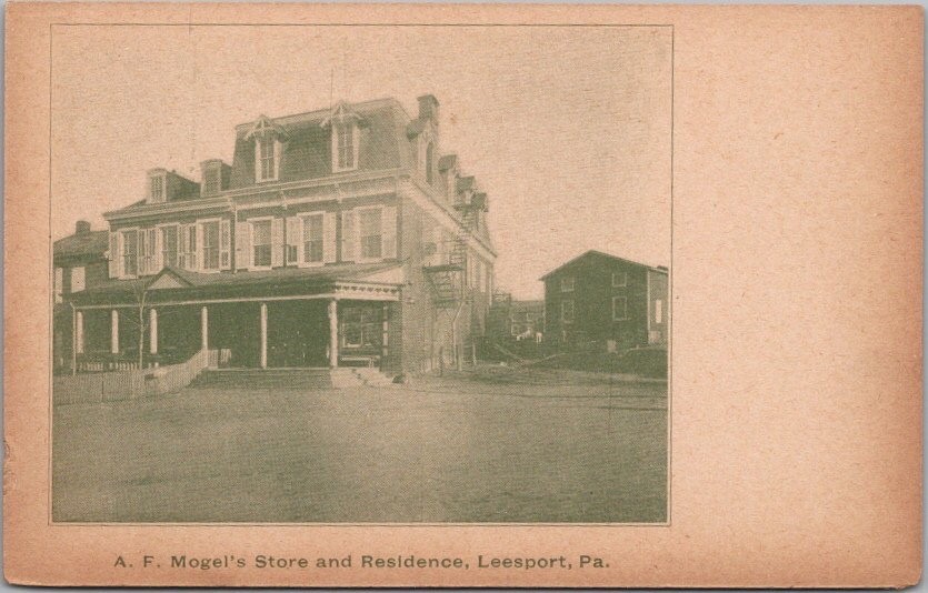 c1900s LEESPORT, Pennsylvania Postcard \