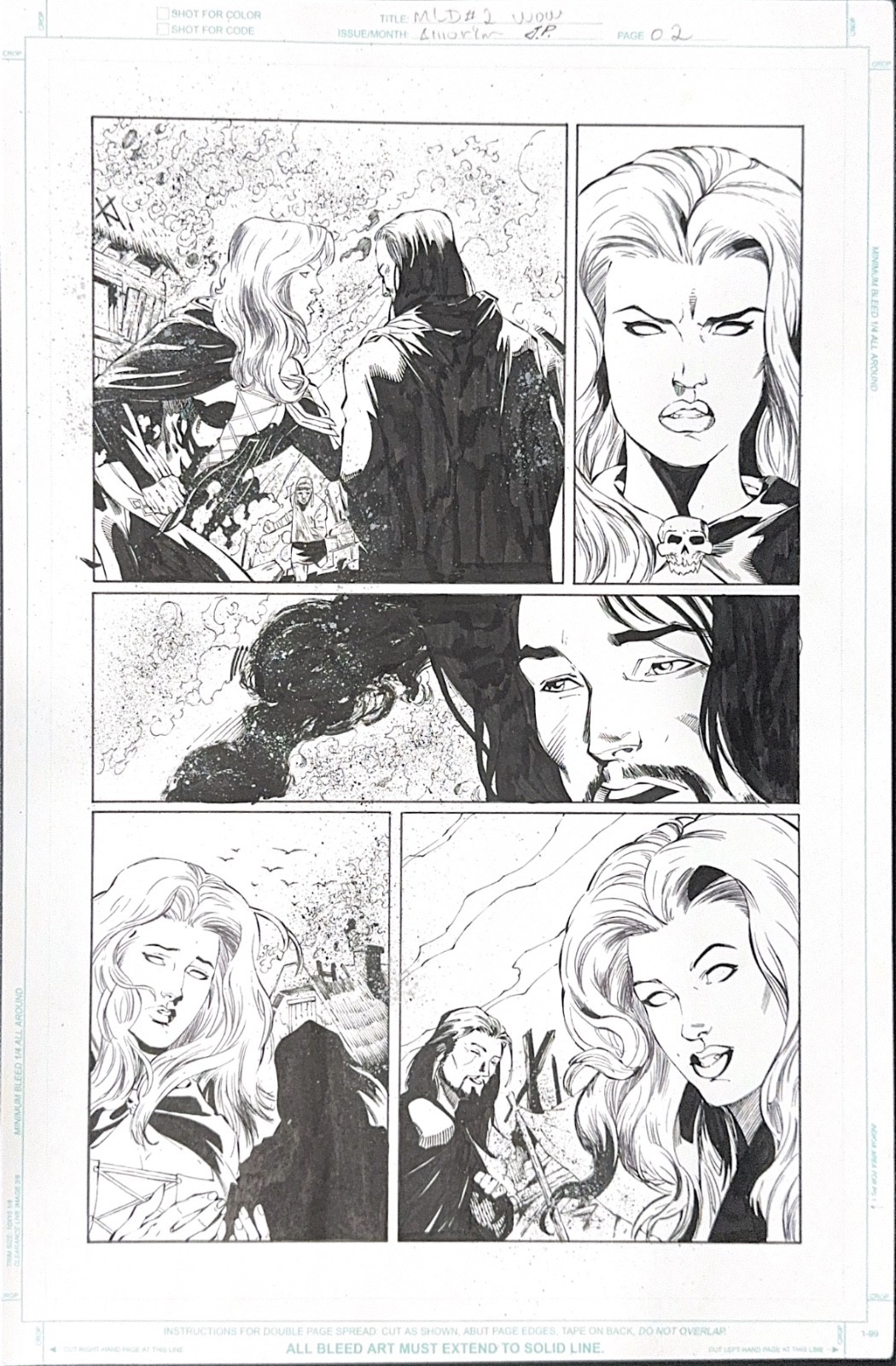 Original :Brian Pulido's Medieval Lady Death: War of the Winds #2 Story Page # 2