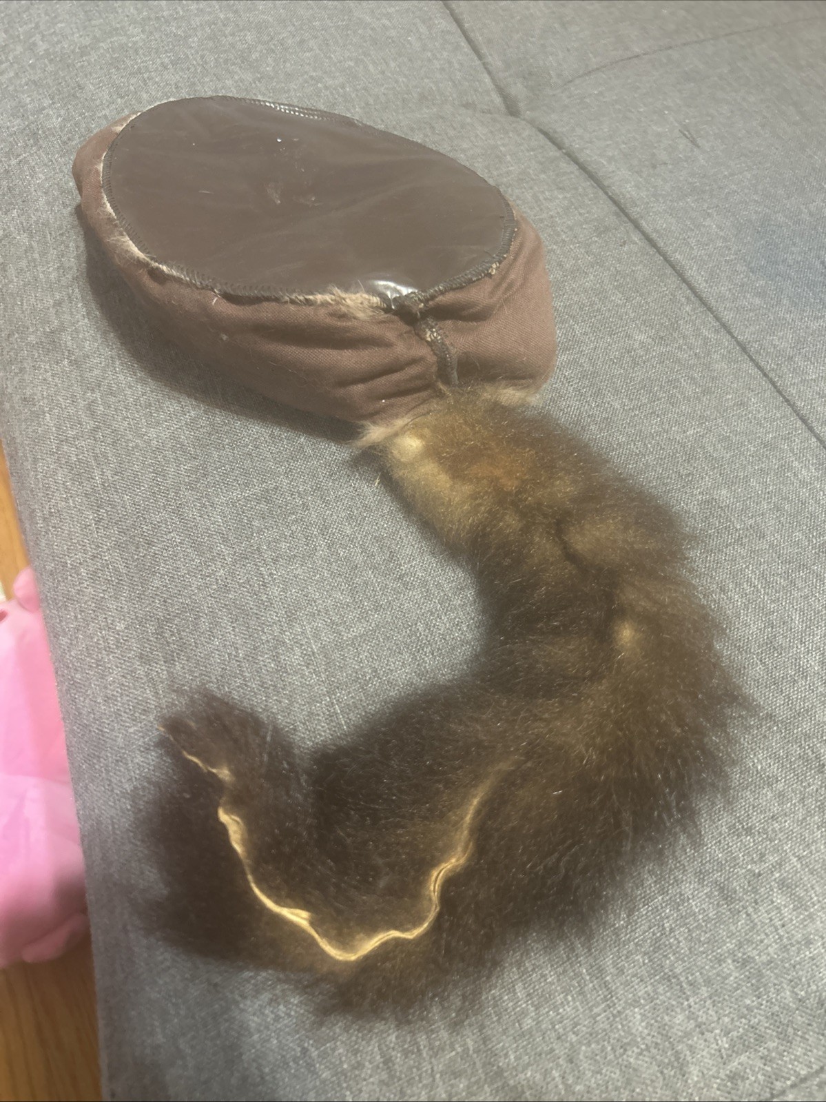 Vtg Disneyland Early Davy Crocket Coonskin Cap Hat Souvenir Costume Fur & Tail