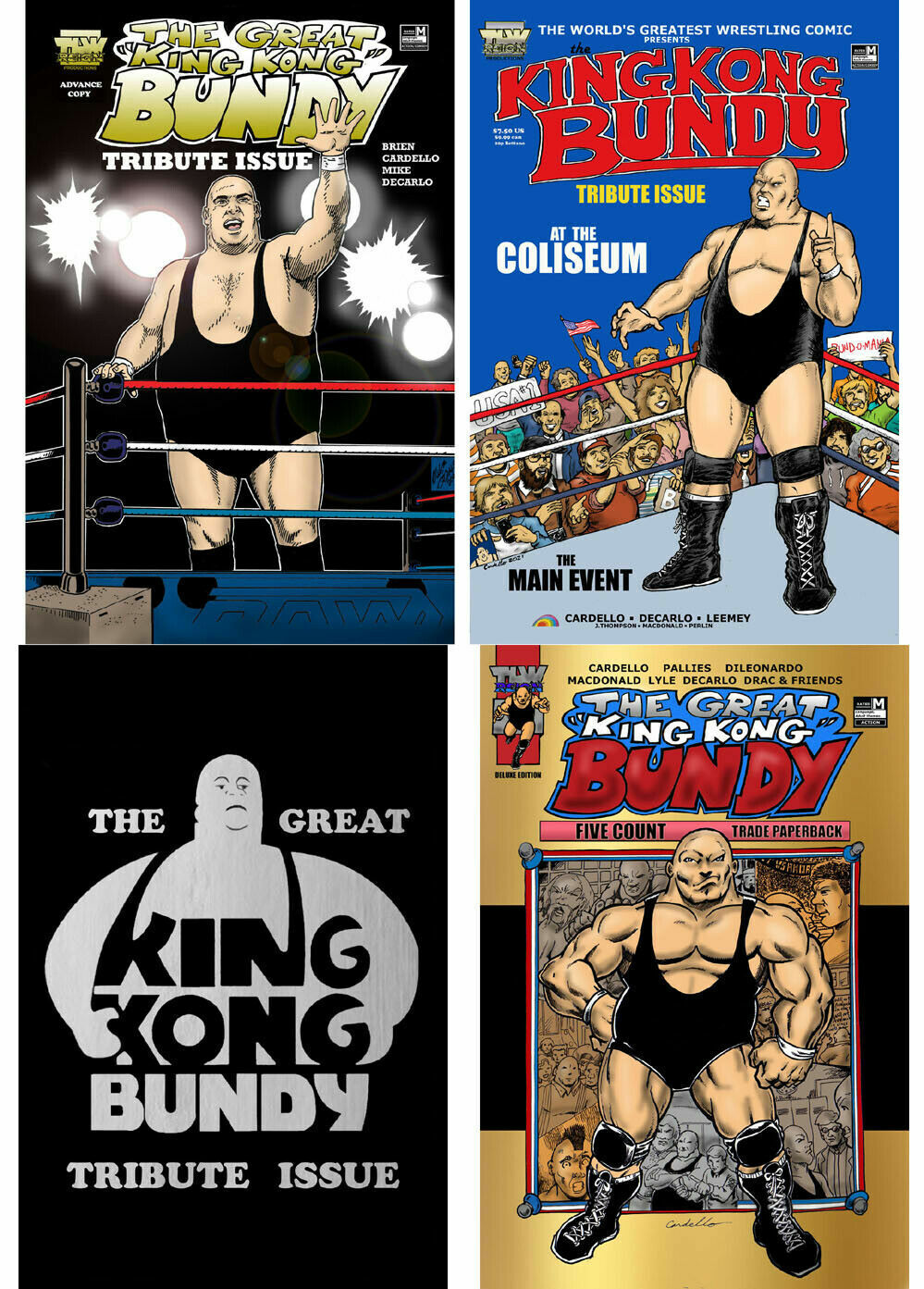  ♔ The official KING KONG BUNDY ♔ comic book tribute issue &  TPB   wwf wwe ljn