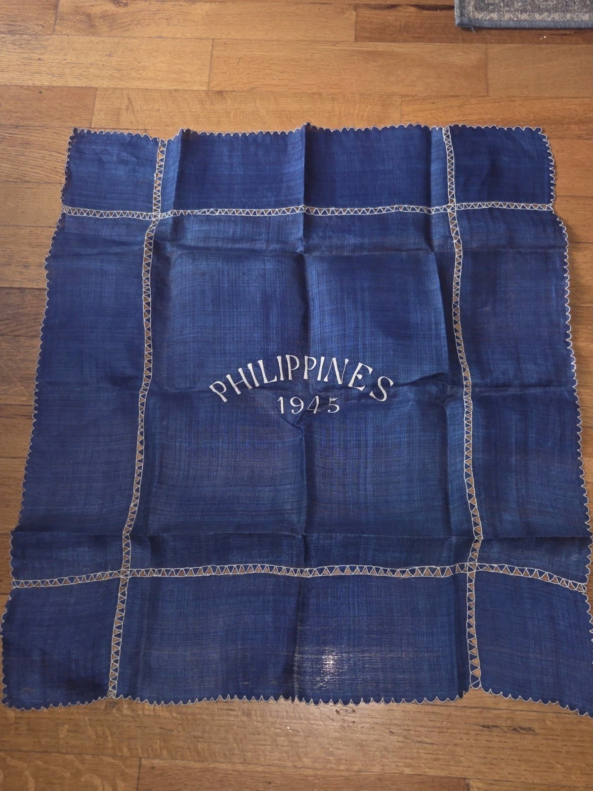 Vintage WW11 Souvenir Textile Philippines 1945