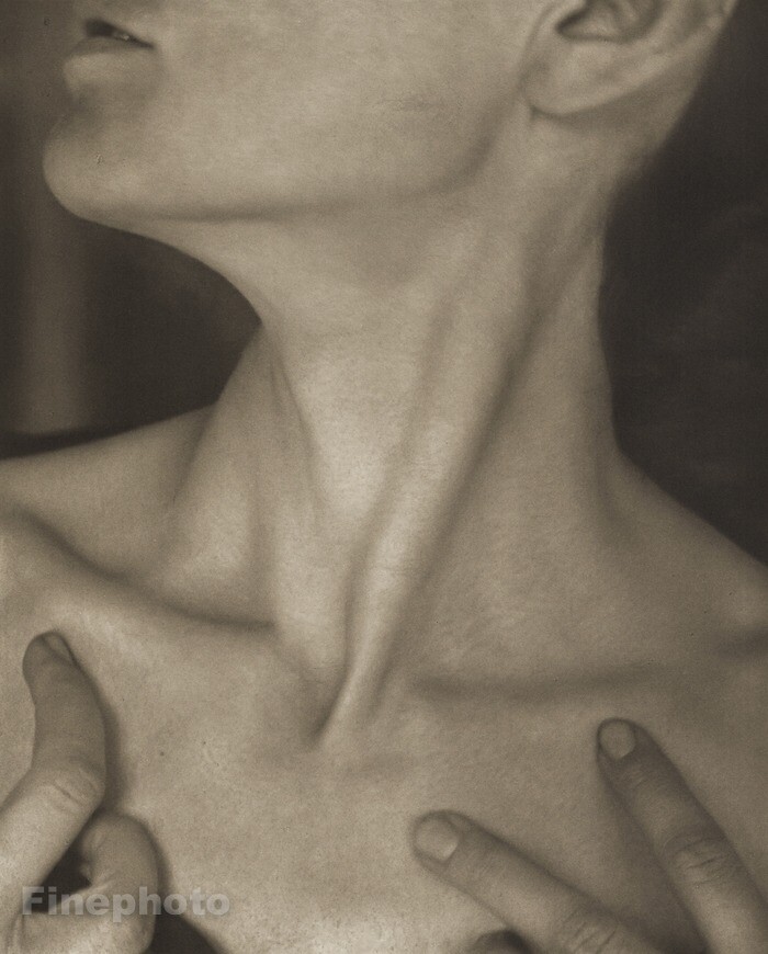 1921 Painter GEORGIA O'KEEFFE Artist Neck By ALFRED STIEGLITZ Tritone Art 12x16