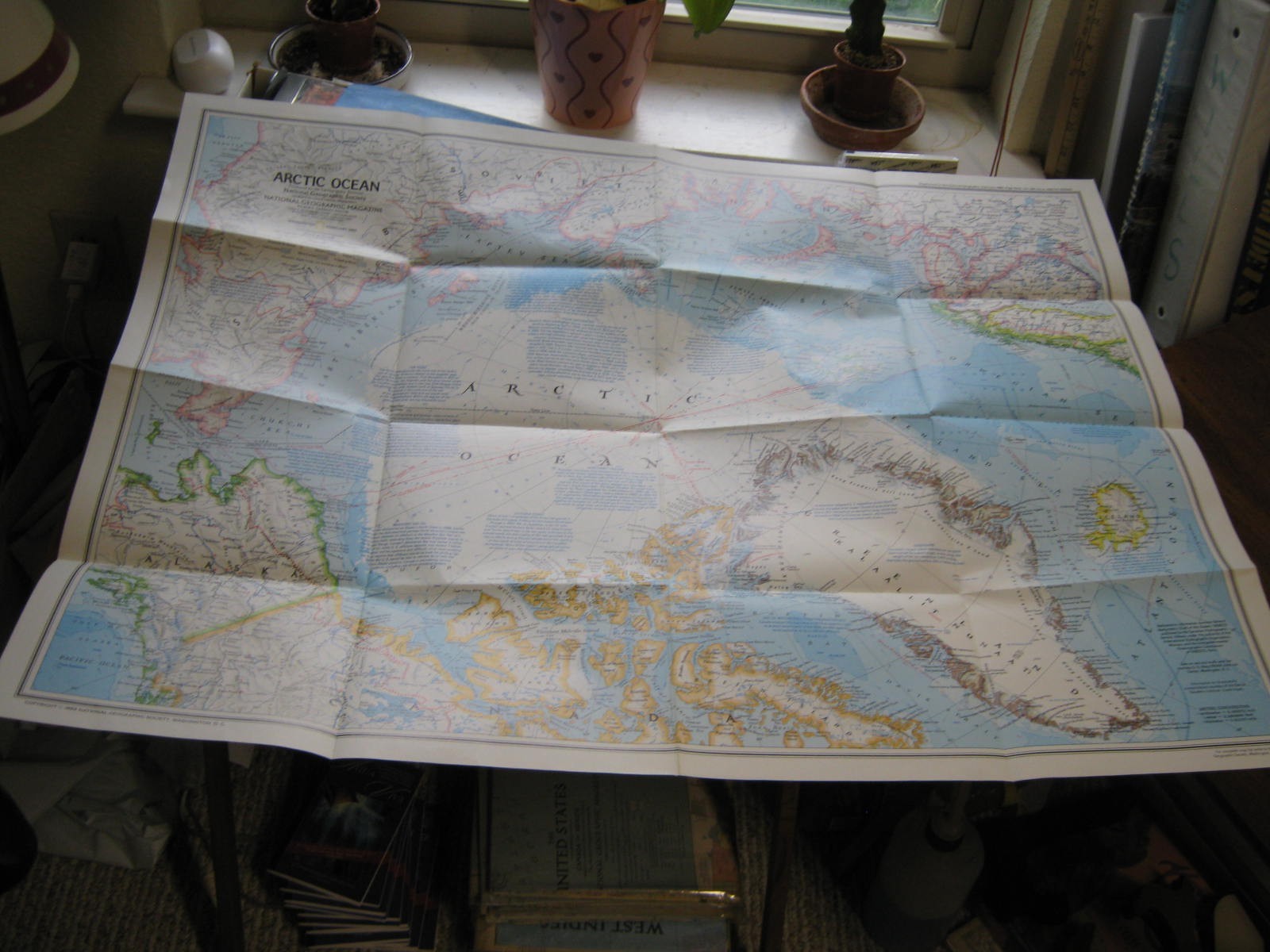 ARCTIC OCEAN MAP + PEOPLES OF THE ARCTIC National Geographic February 1983