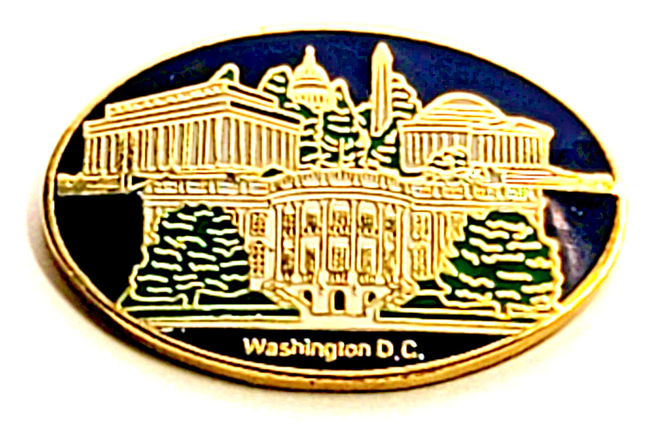 Washington DC Landmarks White House Capitol National Mall Travel Souvenir Pin DC
