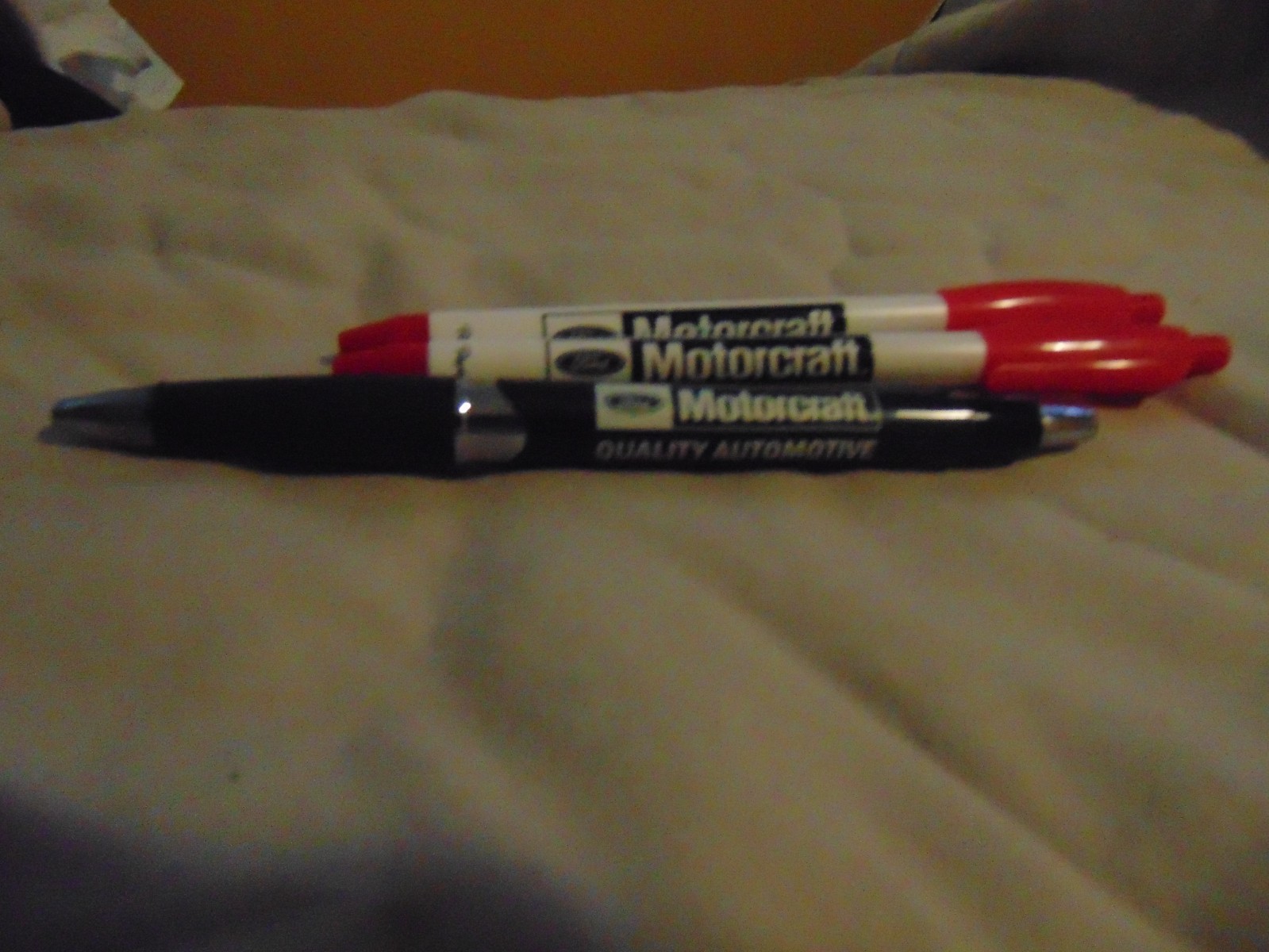 Vintage Motorcraft Ford Advertising Pen Retractable-3 Vintage Motorcraft Ford Advertising Pen Retractable-3