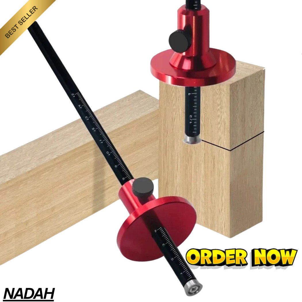 Wheel Marking Gauge - Woodworking Scriber - Wood Marking Tools With Inch & MM Wheel Marking Gauge - Woodworking Scriber - Wood Marking Tools With Inch & MM