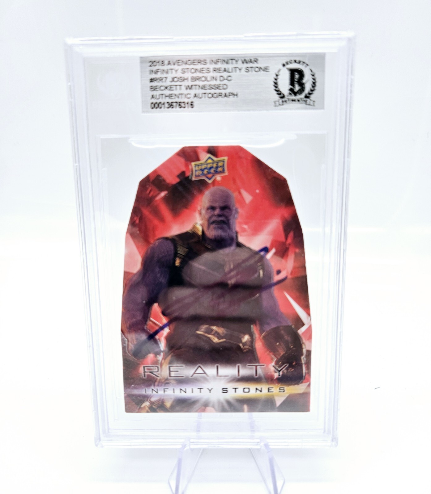 2018 Upper Deck Avengers Infinity Thanos Signed Josh Brolin Auto Beckett 10 COA 2018 Upper Deck Avengers Infinity Thanos Signed Josh Brolin Auto Beckett 10 COA