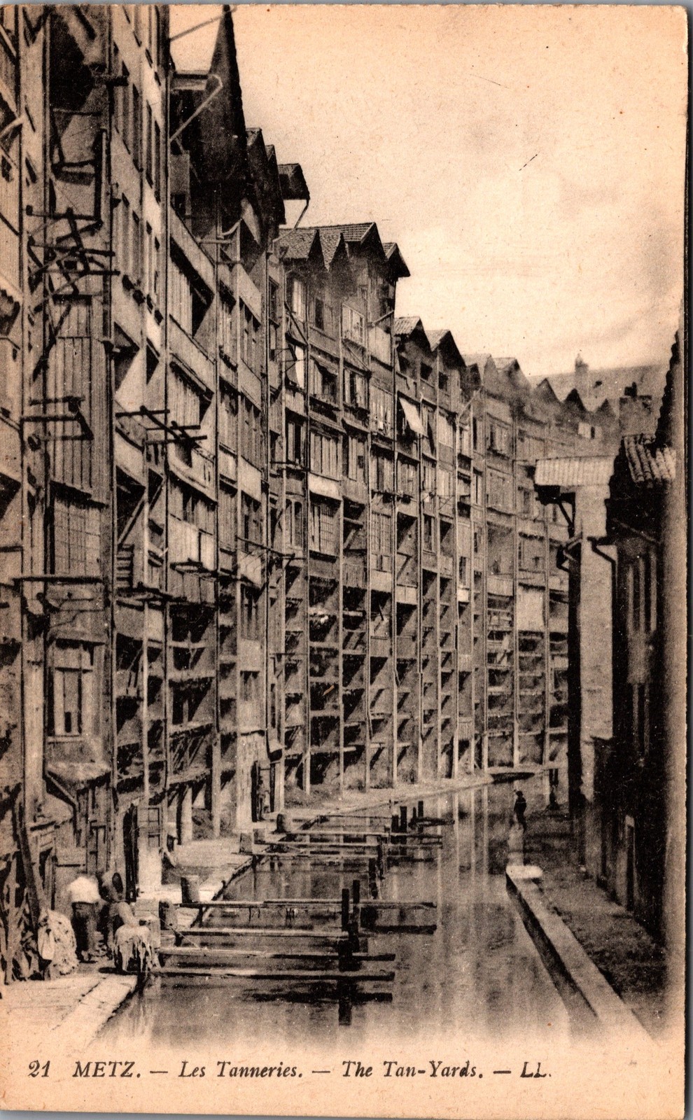 1900s Metz France Postcard Les Tanneries Tan-Yards LL Publisher