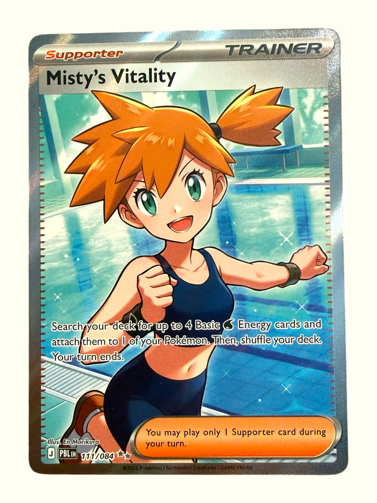 Misty\'s Vitality Full Art 111/08 Pitch Black English NM