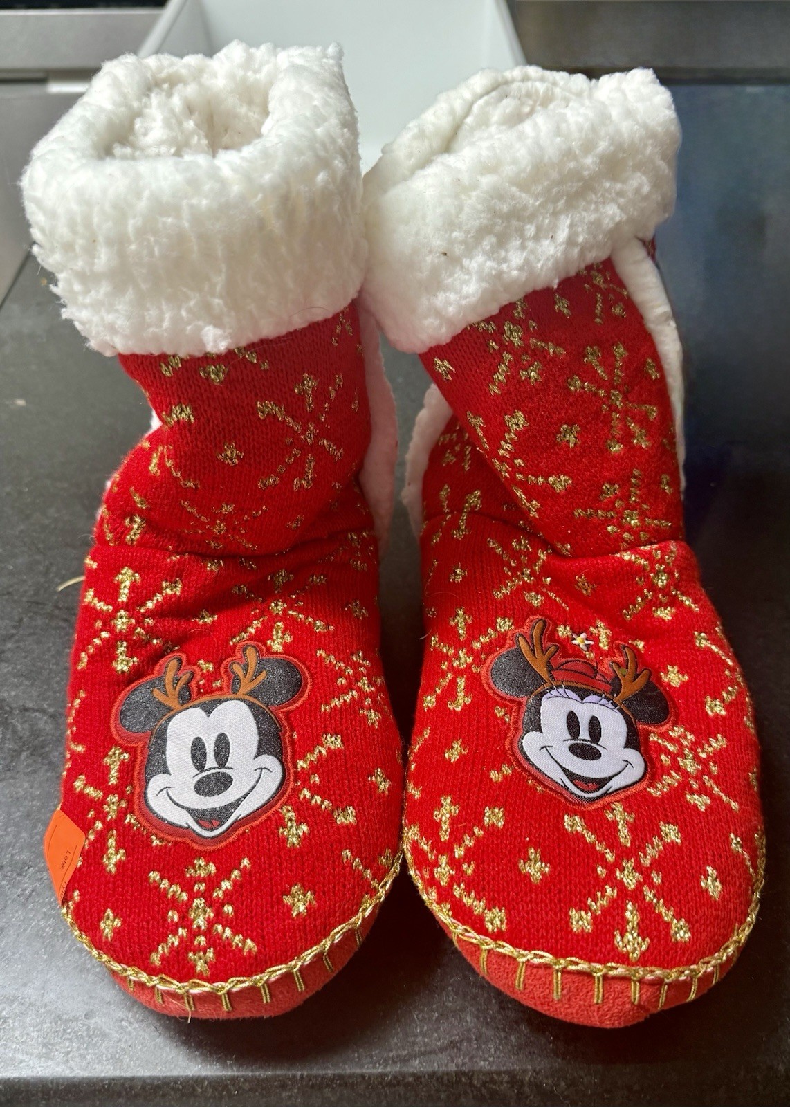 Disney Mickey Mouse and Minnie Share the Magic Slipper Boots Ladies US L (9/10)