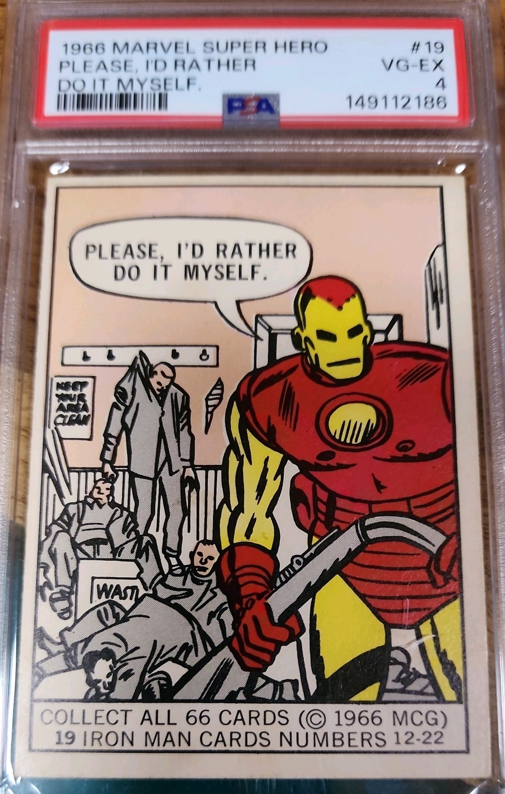 🐲1966 Donruss Marvel Super Heroes #19 Iron Man PSA 4 Rookie Year Comic Cards🕷 🐲1966 Donruss Marvel Super Heroes #19 Iron Man PSA 4 Rookie Year Comic Cards🕷