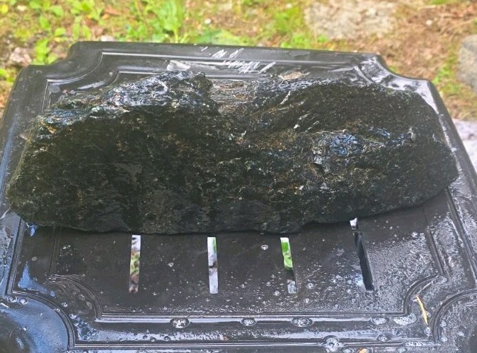 12 LB Natural Nephrite Jade Rough – Dark Green Black Jade Boulder 14