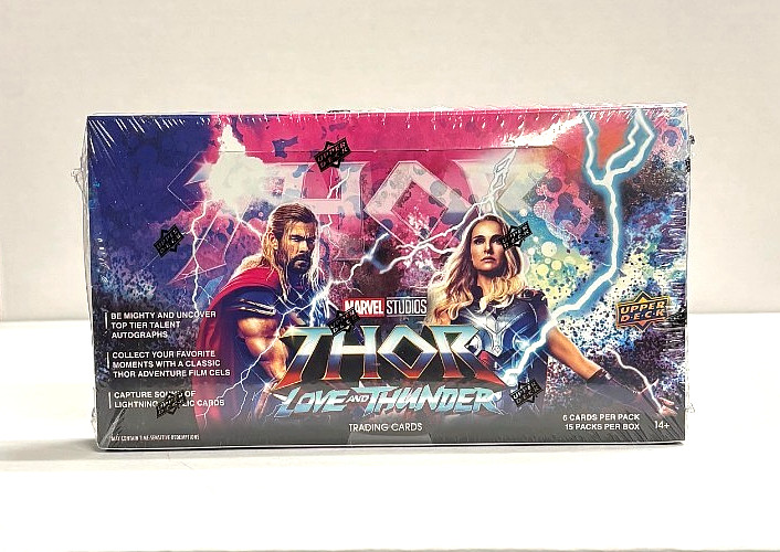 2024 Upper Deck Marvel Studios Thor Love & Thunder Factory Sealed Hobby Box 2024 Upper Deck Marvel Studios Thor Love & Thunder Factory Sealed Hobby Box