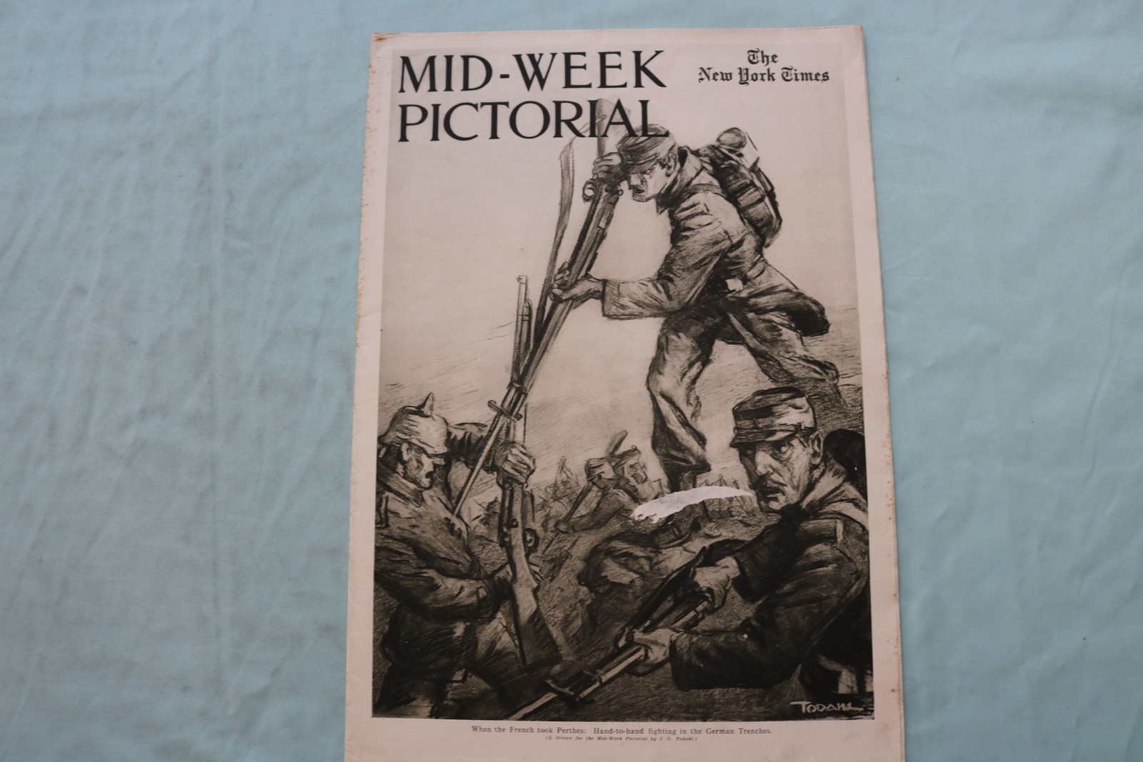 1915 OCTOBER 14 NEW YORK TIMES MID-WEEK PICTORIAL - FRENCH TOOK PERTHES- NP 9151 1915 OCTOBER 14 NEW YORK TIMES MID-WEEK PICTORIAL - FRENCH TOOK PERTHES- NP 9151