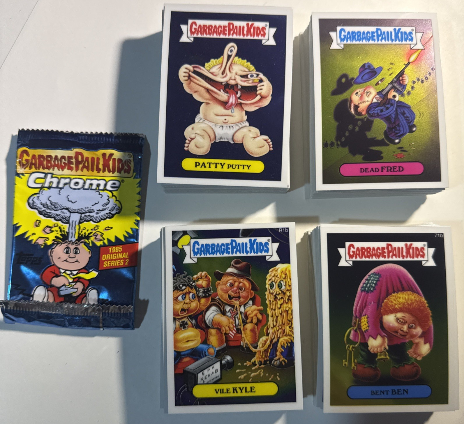 2014 Garbage Pail Kids Chrome Series 2 Complete 110 Card Base Set Topps GPK