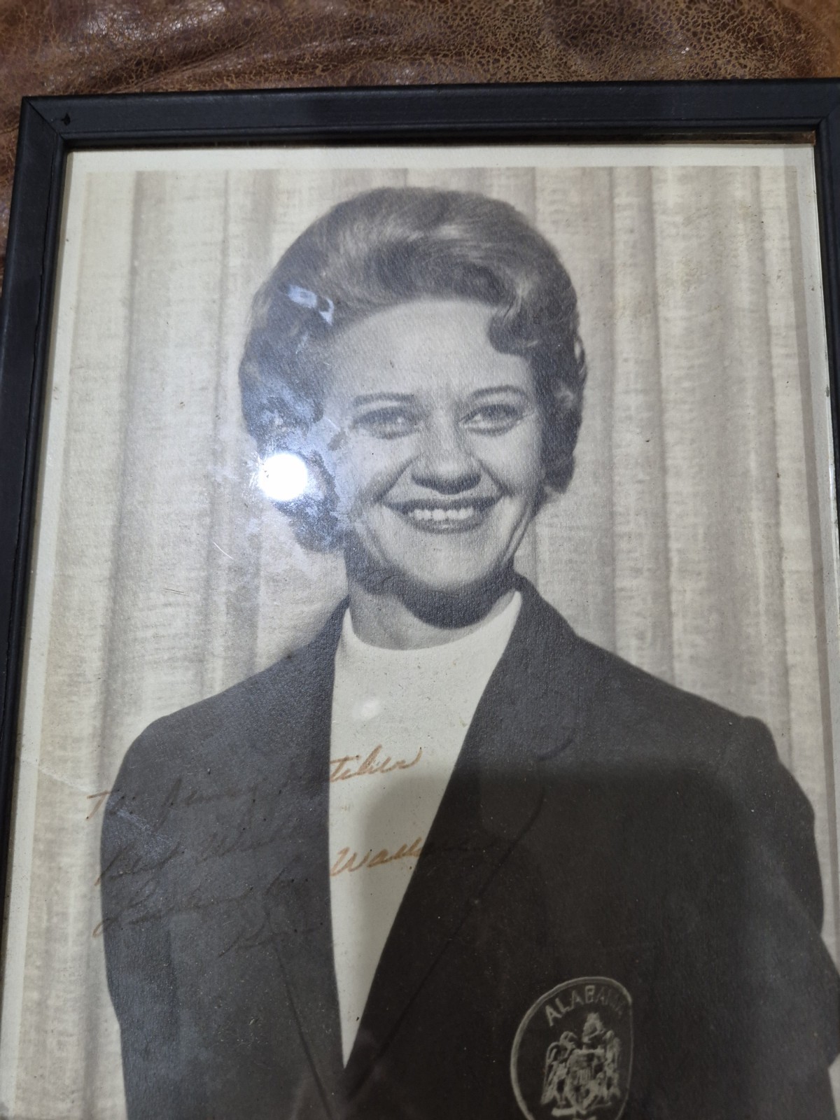 RARE SIGNED PHOTO Of Alabama Governor Lurleen B. Wallace