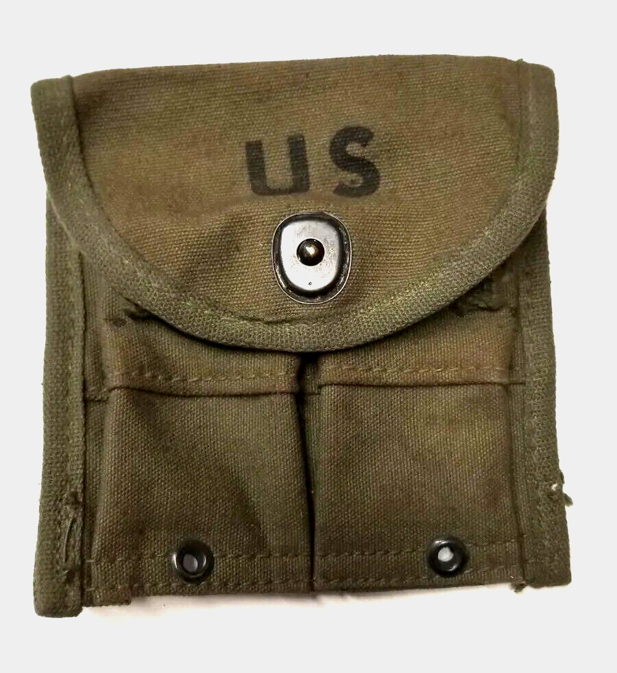USGI Korean Era M1 30 Cal Carbine Canvas Ammunition Pouch NOS USGI Korean Era M1 30 Cal Carbine Canvas Ammunition Pouch NOS