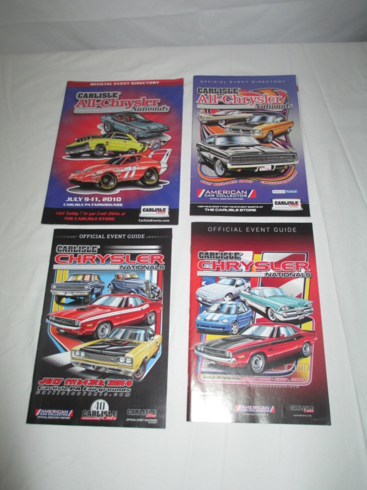 Carlisle Chrysler Nationals Official Event Guides 2010, 2013-14, 2014, 2015 Carlisle Chrysler Nationals Official Event Guides 2010, 2013-14, 2014, 2015