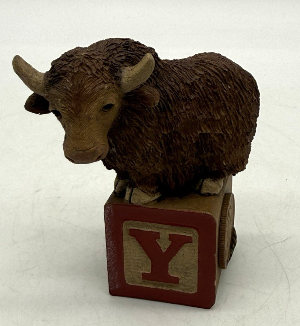 Vintage Tim Clark & Tim Wolfe Alphabet Animal Collectibles Letter Yak Y Vintage Tim Clark & Tim Wolfe Alphabet Animal Collectibles Letter Yak Y