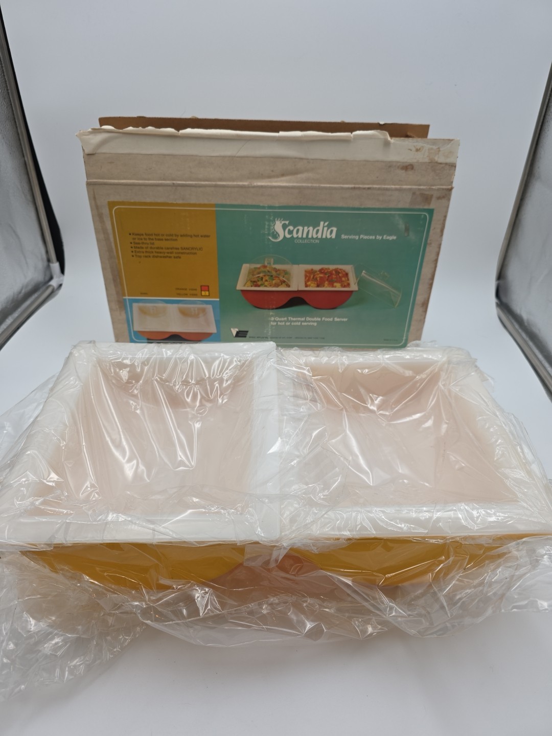 Vintage MCM Yellow #6350 Scandia Collection Serving Piece by Eagle Food Server Vintage MCM Yellow #6350 Scandia Collection Serving Piece by Eagle Food Server