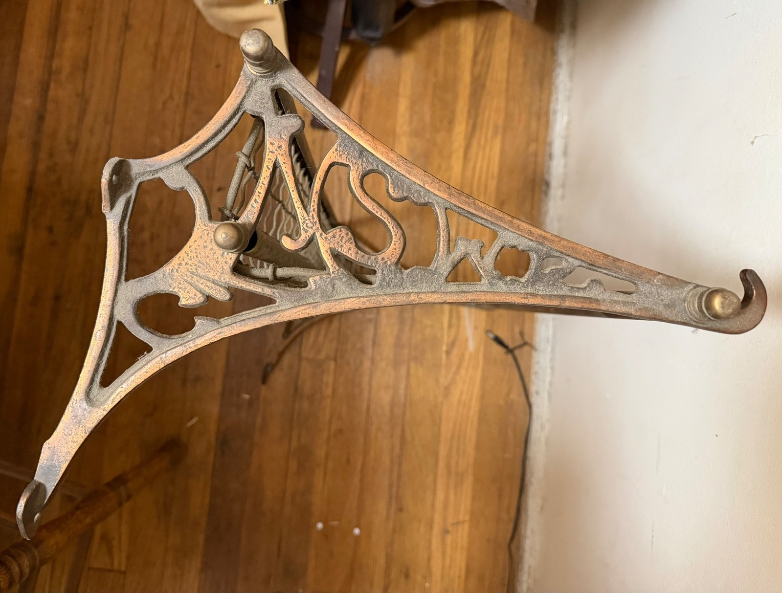 Vintage Brass NSW Railroad Train Pullman Car Luggage - Coat -  Hat Rack