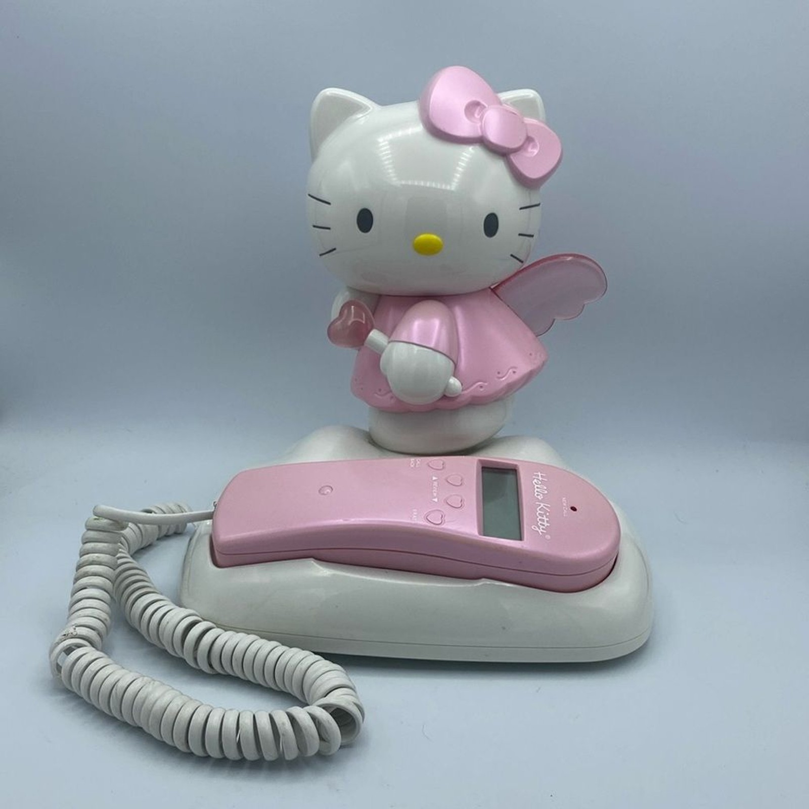 Hello Kitty Angel 2003 Pink Caller ID Telephone Phone Landline Vintage Hello Kitty Angel 2003 Pink Caller ID Telephone Phone Landline Vintage