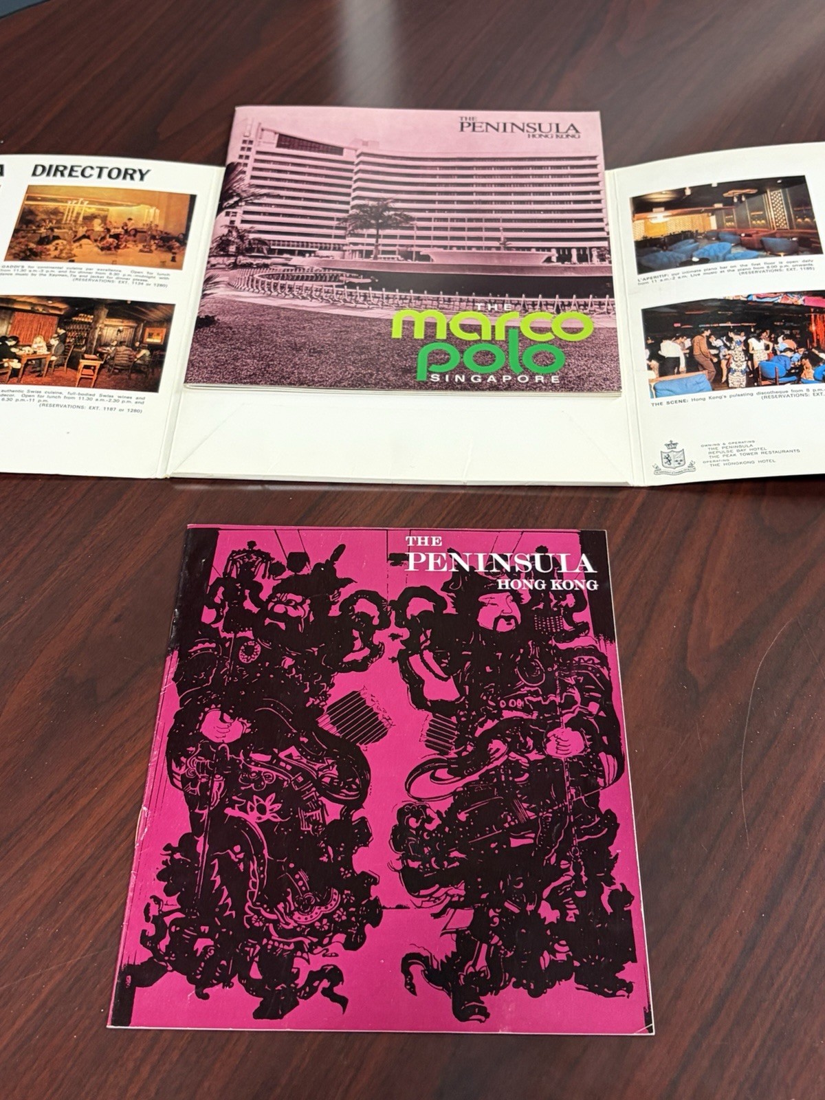 Vintage 1973 The Peninsula Hong Kong Magazine Hotel Directory Brochure