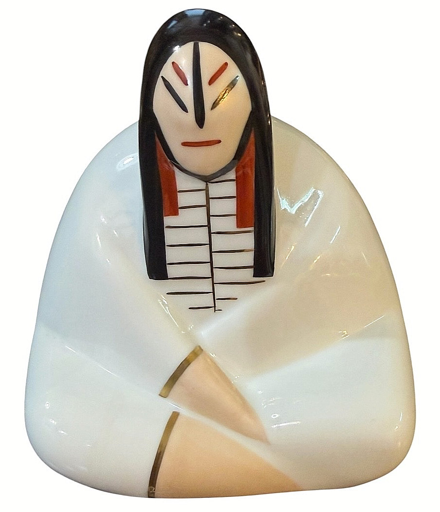 VILLEROY & BOCH ROBJ COLLECTION PORTUGAL NATIVE AMERICAN INDIANER SIOUX FIGURINE VILLEROY & BOCH ROBJ COLLECTION PORTUGAL NATIVE AMERICAN INDIANER SIOUX FIGURINE