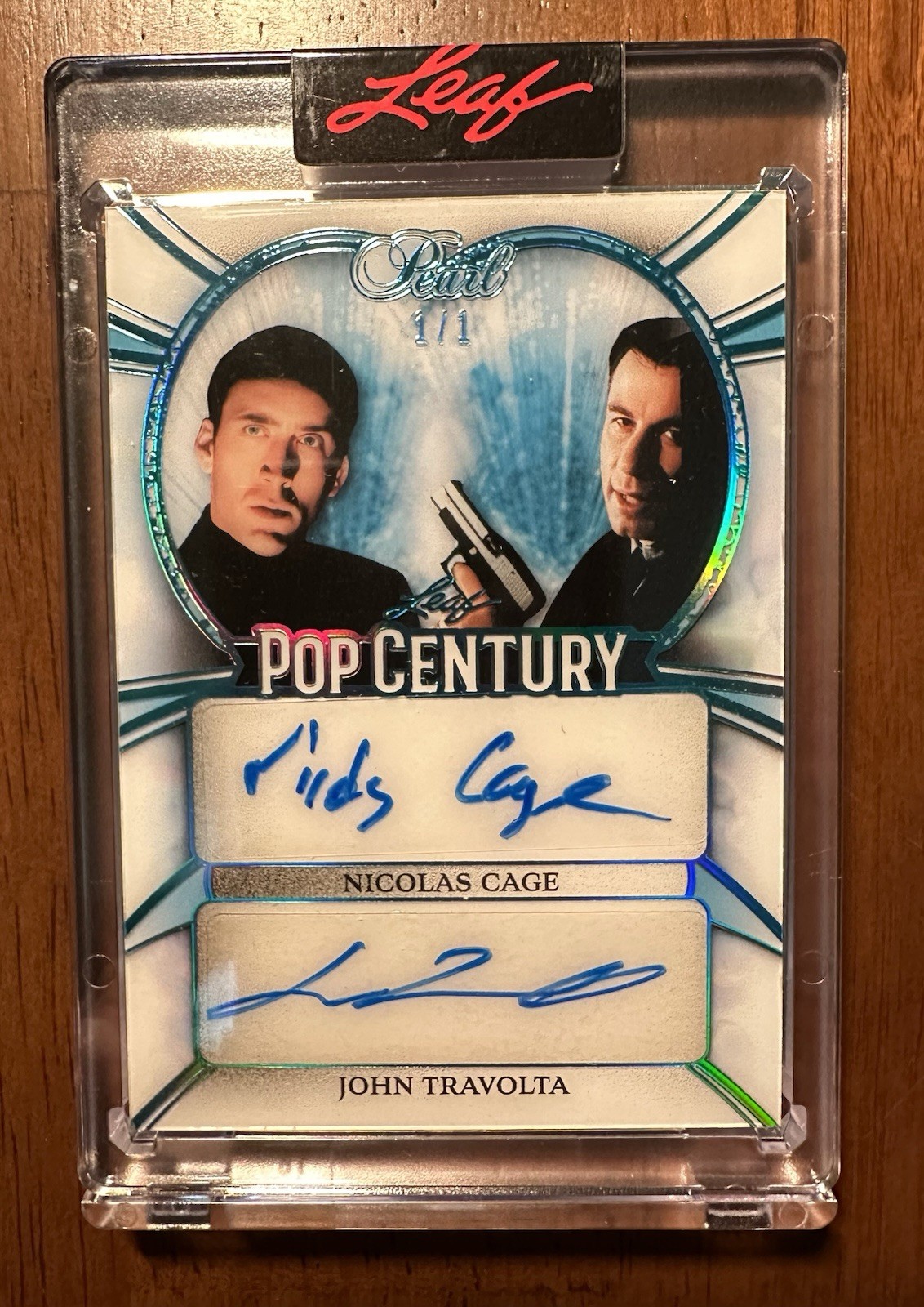 2026 Pop Century NICOLAS CAGE JOHN TRAVOLTA (Face/Off) Blue Pearl SSP 1/1 AUTO 2026 Pop Century NICOLAS CAGE JOHN TRAVOLTA (Face/Off) Blue Pearl SSP 1/1 AUTO