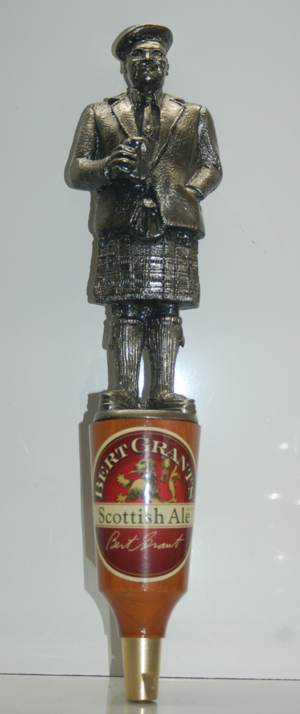 Vintage  Bert Grant\'s Scottish Ale Beer Tap Handle
