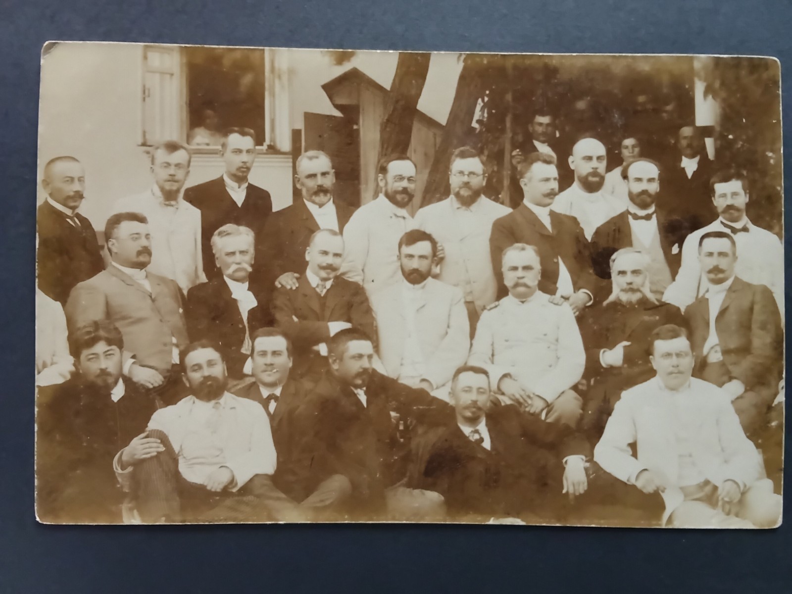Russian empire postcard group of civil servants public officials RPPC