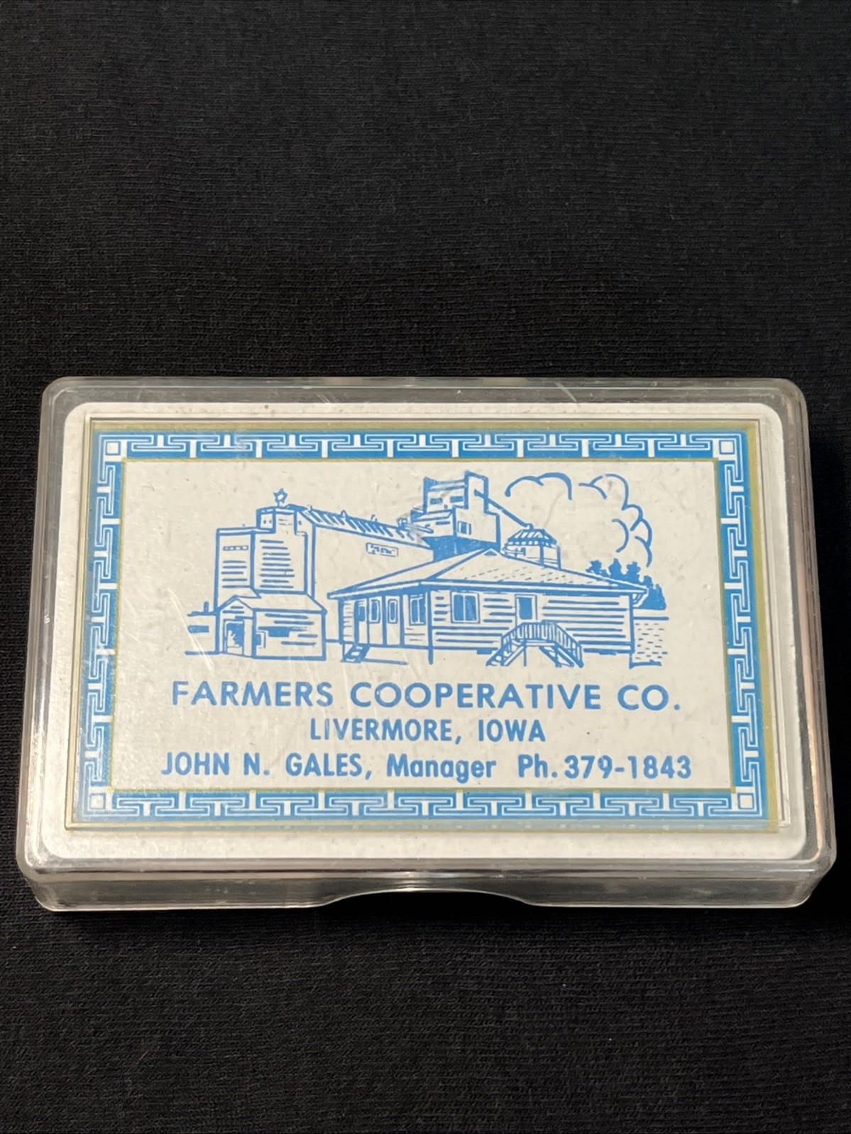Vintage Playing Cards Farmers Cooperative John Gales Livermore Iowa