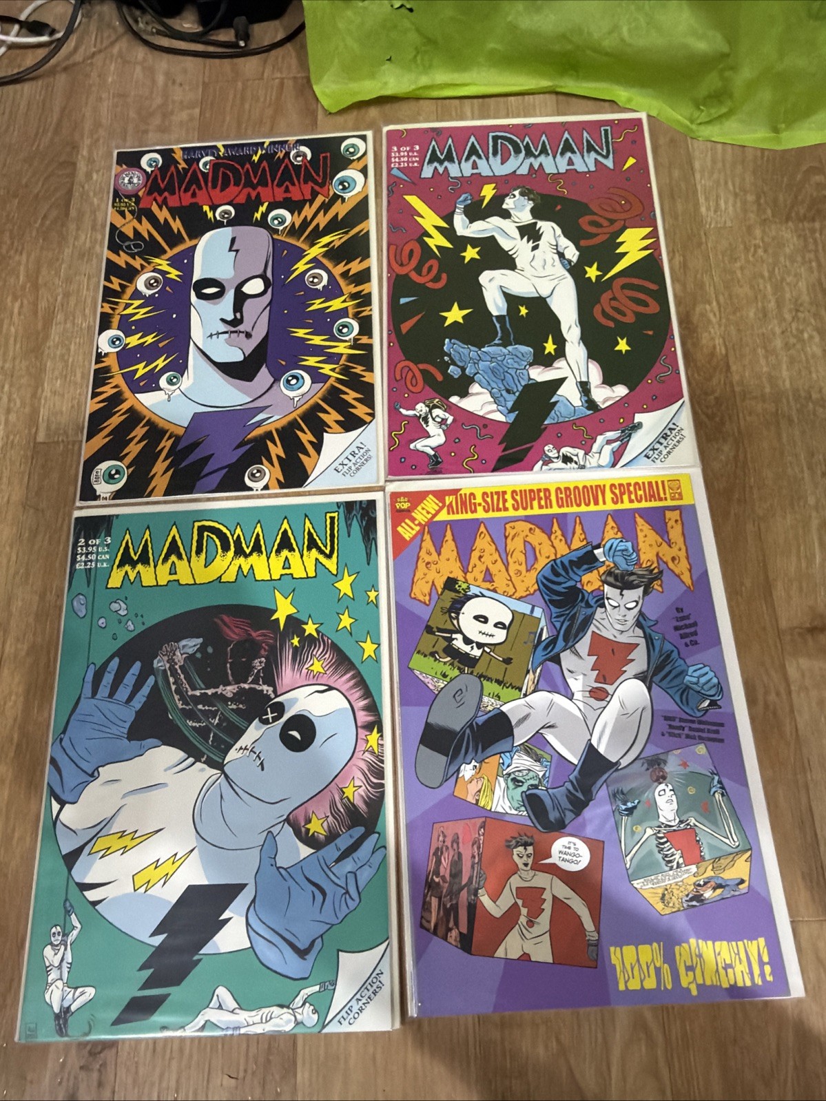 MADMAN 1-3 TUNDRA COMIC SET COMPLETE ALLRED 1992 Lot Of 4 Nm King Size