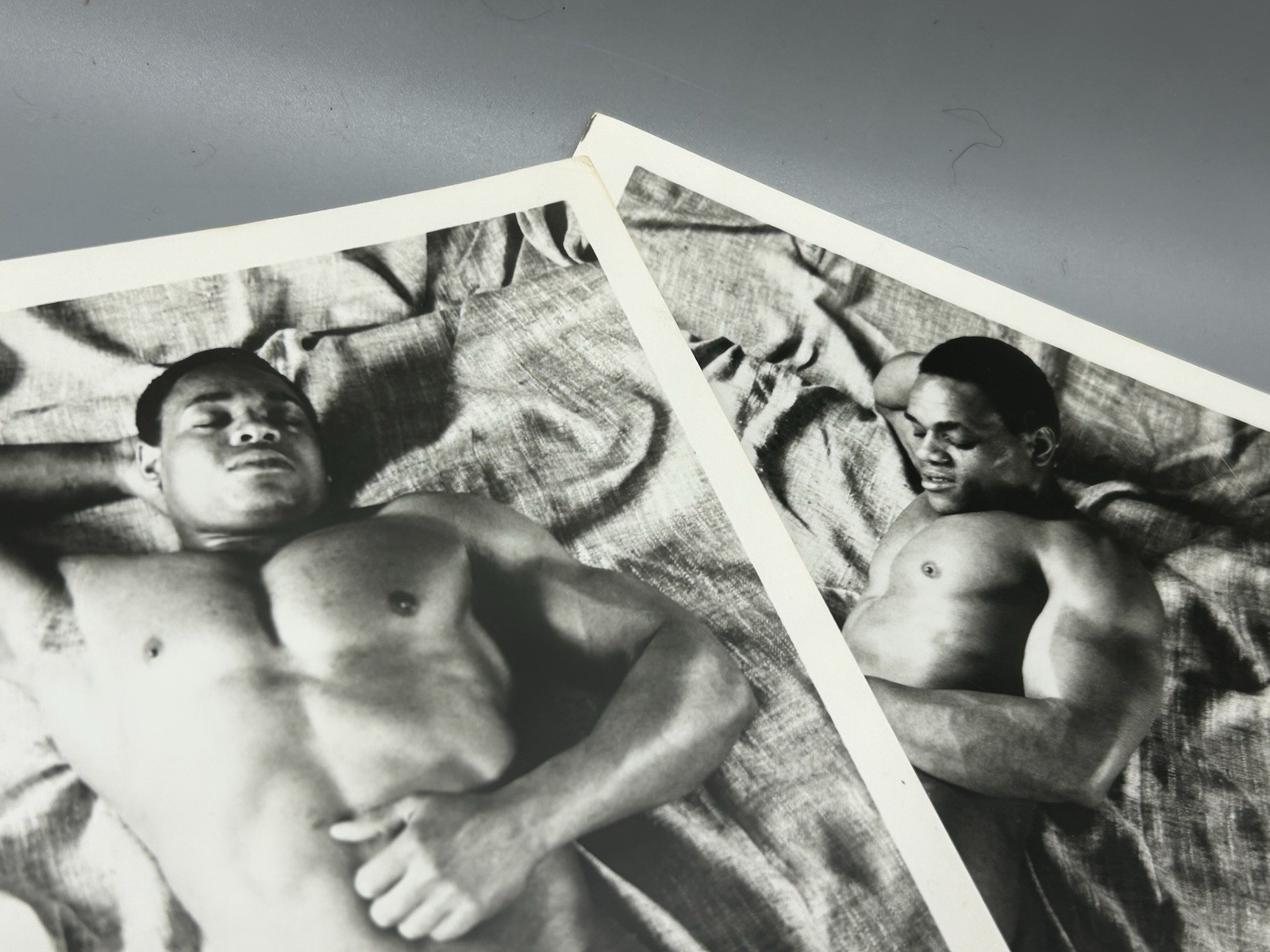 2 Vintage KENT MASTERS 5x7 Gay Male Photos TOM Black Model Physique African BW 2 Vintage KENT MASTERS 5x7 Gay Male Photos TOM Black Model Physique African BW
