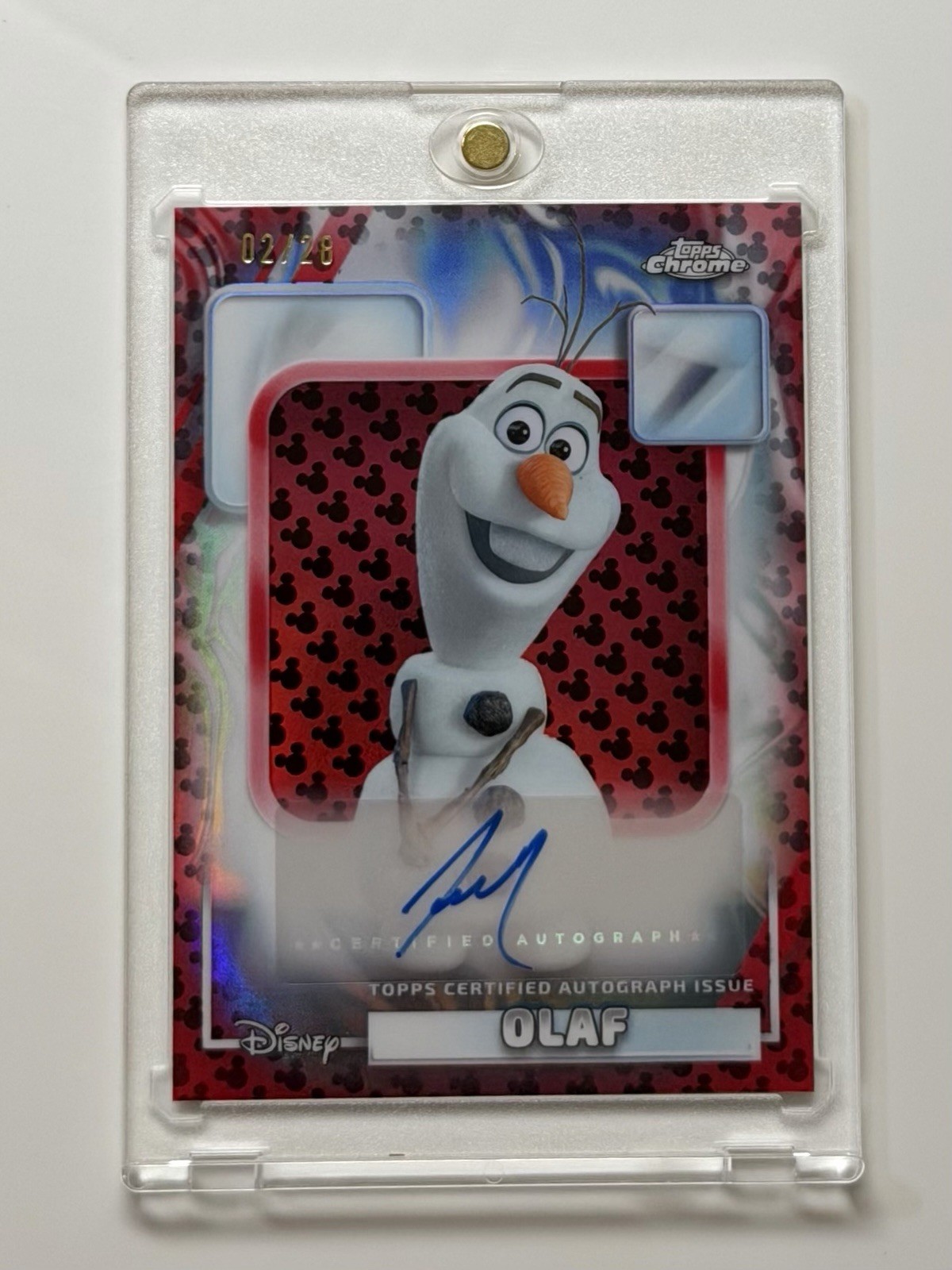 2026 Topps Chrome Olaf Auto /28