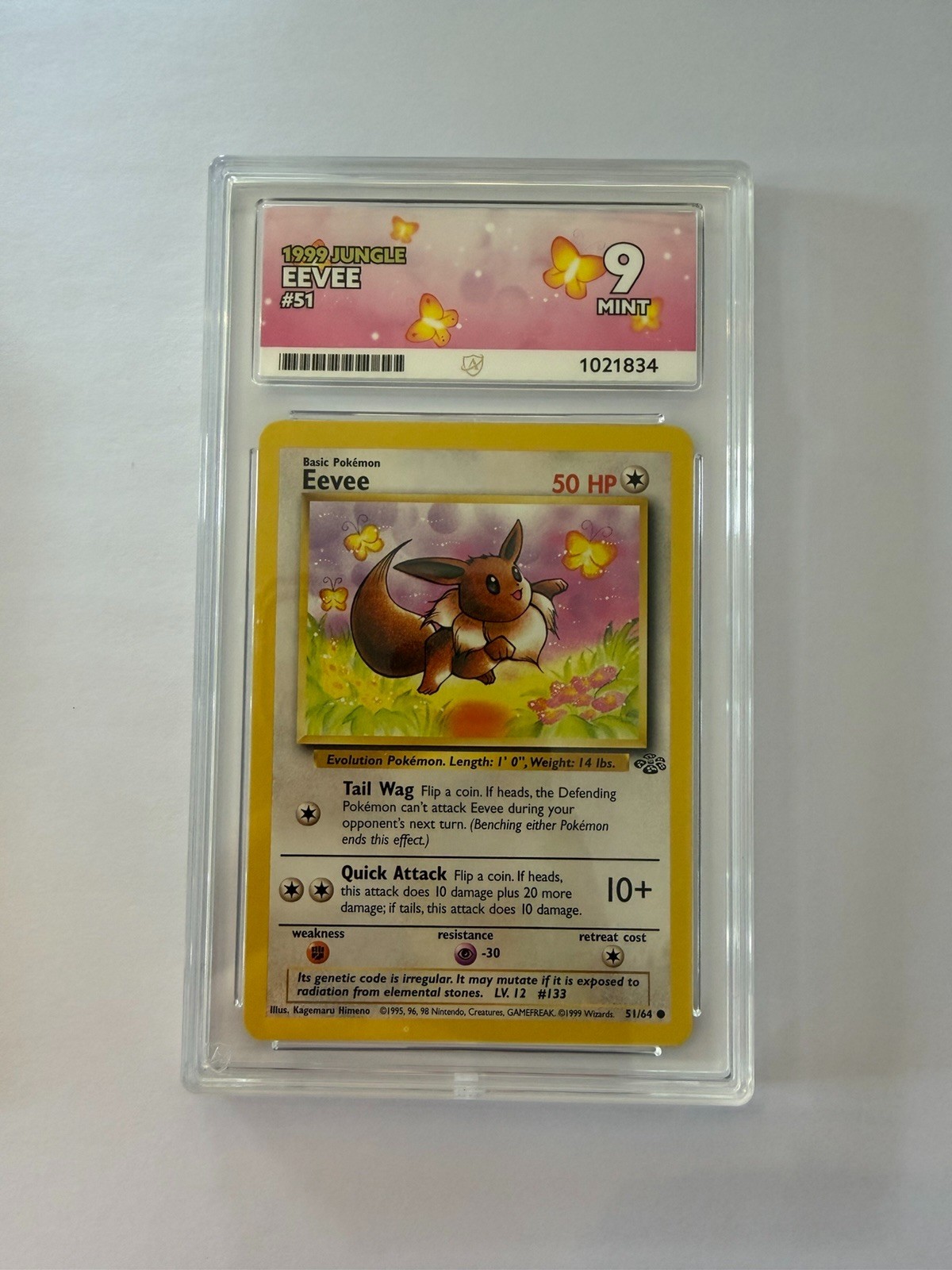 1999, Eevee, #51, Jungle, ACE 9 1999, Eevee, #51, Jungle, ACE 9