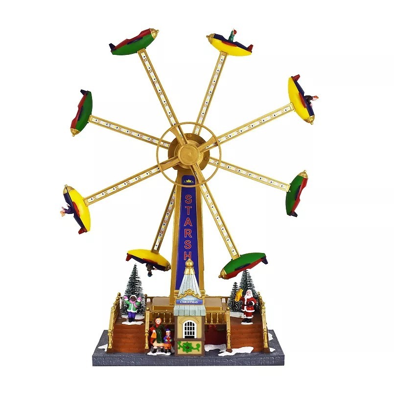 St. Nicholas Square Spinning Carnival Ride Holiday Lights Movement & Music NIB St. Nicholas Square Spinning Carnival Ride Holiday Lights Movement & Music NIB