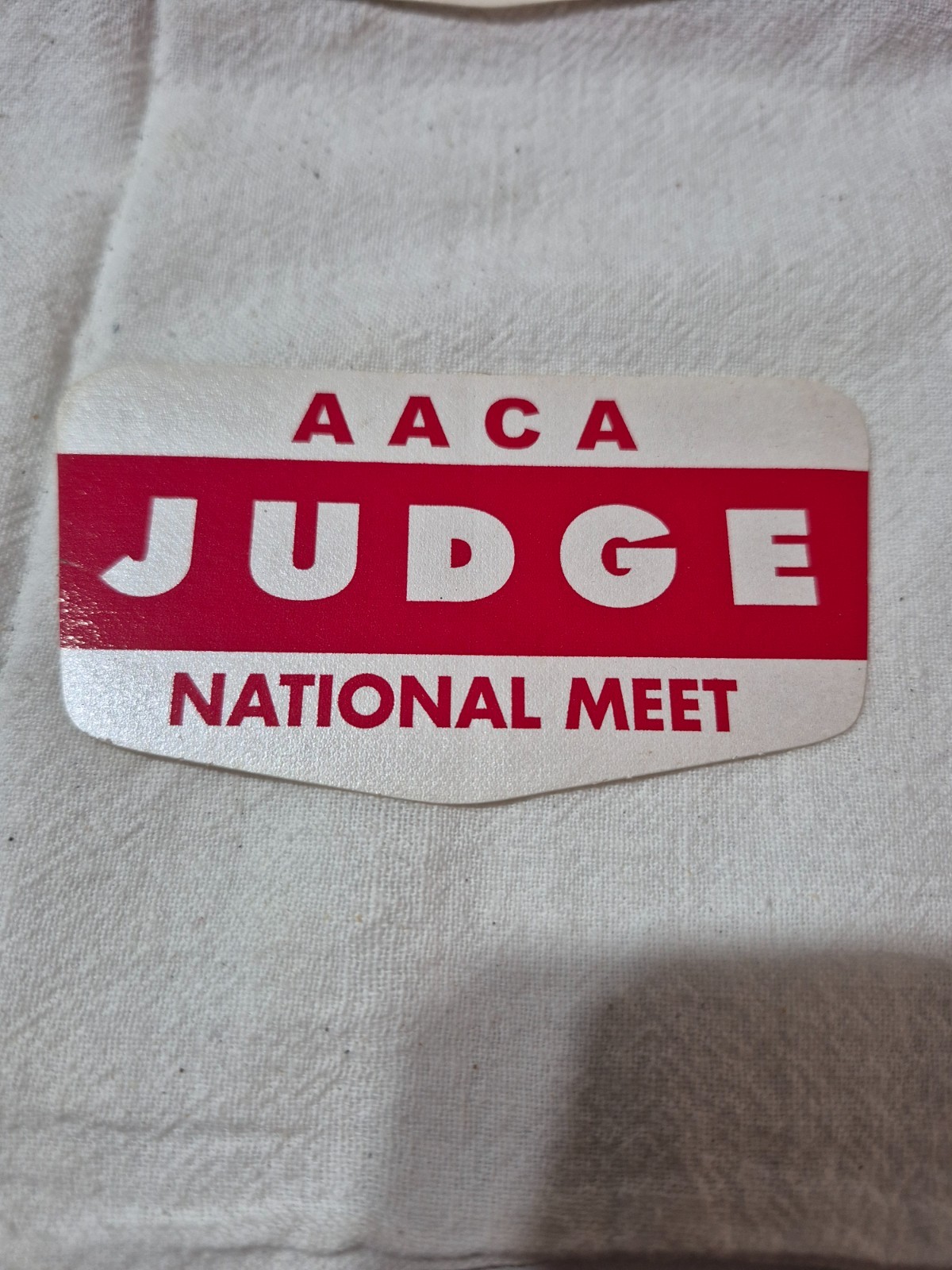 Vintage-AACA- National Meet Judge Stickers Sticker's. NOS Buying 1 or up to 17 Vintage-AACA- National Meet Judge Stickers Sticker's. NOS Buying 1 or up to 17