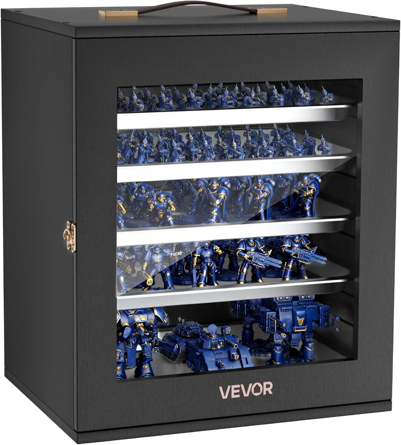 Miniatures Storage Case for Warhammer 40K, Fits 1000-1500 Scale Models, Wooden M