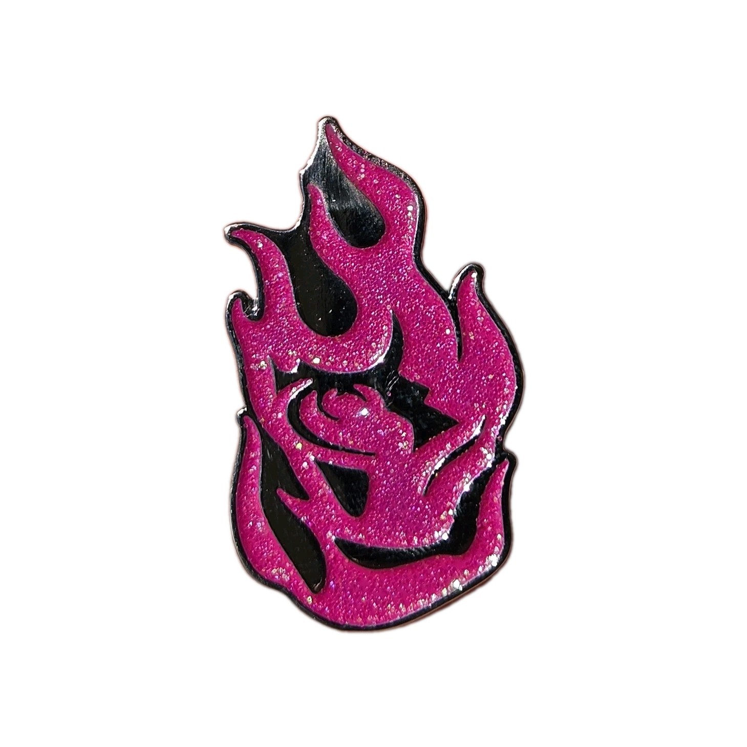 Portland Fire 2026 Glitter Night Button Lapel Pin Limited Ed WNBA August 23rd
