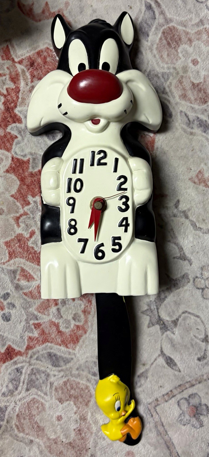 Vintage Looney Tunes Sylvester & Tweety Wall Clock