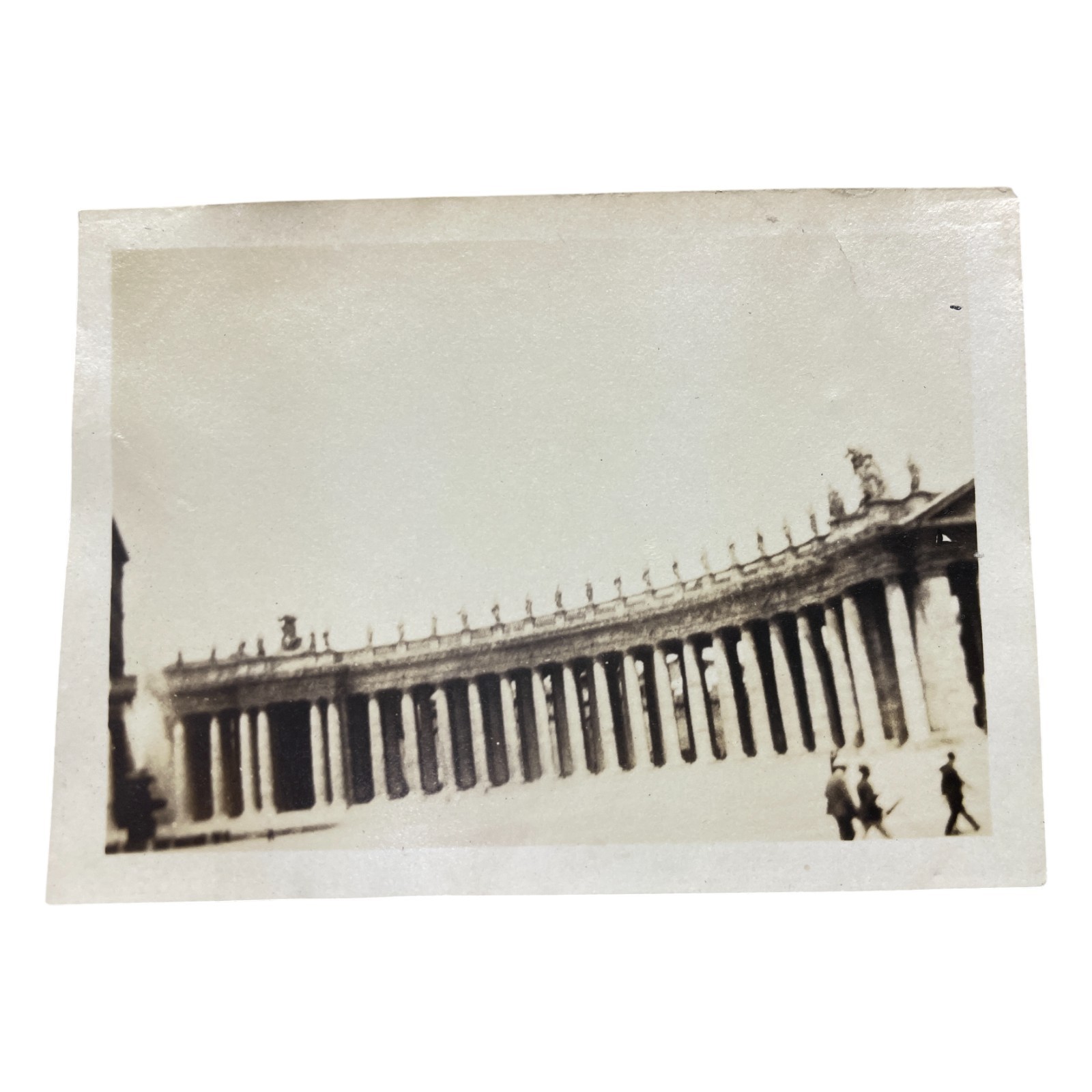 Vtg 1920s Rome Italy St Peters Square Colonnades Vatican Baroque Sepia Snapshot Vtg 1920s Rome Italy St Peters Square Colonnades Vatican Baroque Sepia Snapshot