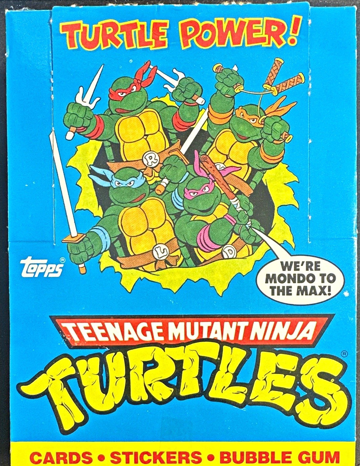Topps 1989 Teenage Mutant Ninja Turtles 48-Pack Box w/ Stickers Bubble Gum