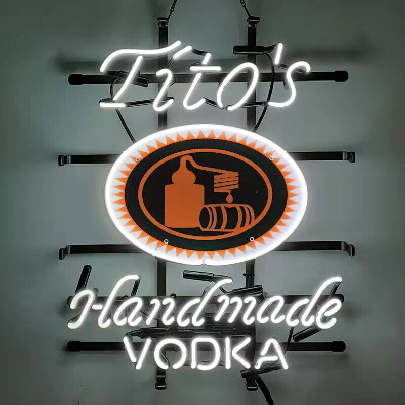 Tito's Handmade Vodka Neon Sign For Home Bar Pub Store Club Pub Home Wall Decor