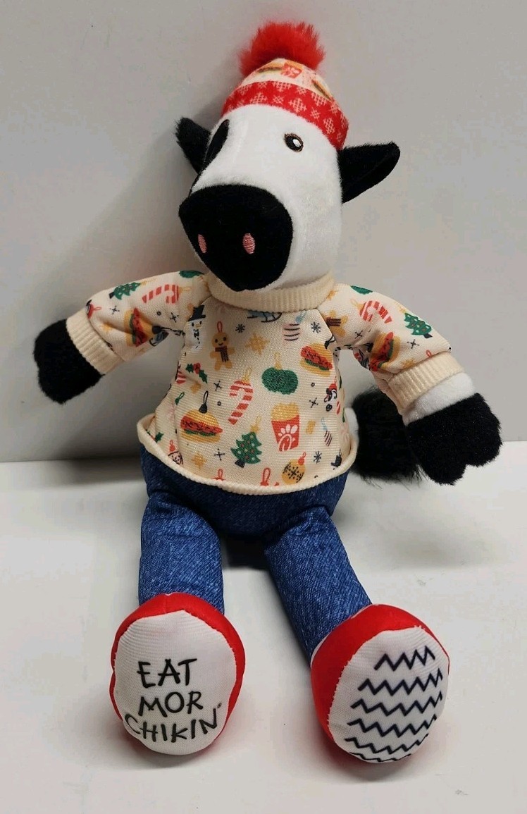 Chick-fil-A Christmas 2024 Plush Cow Holiday Sweater 10