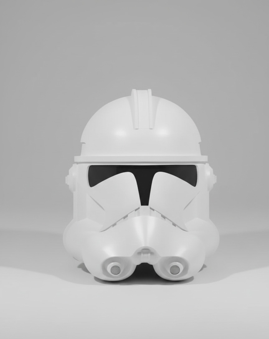 DIY Phase 2 Star Wars Clone Trooper Helmet : Wearable. Ready to Paint