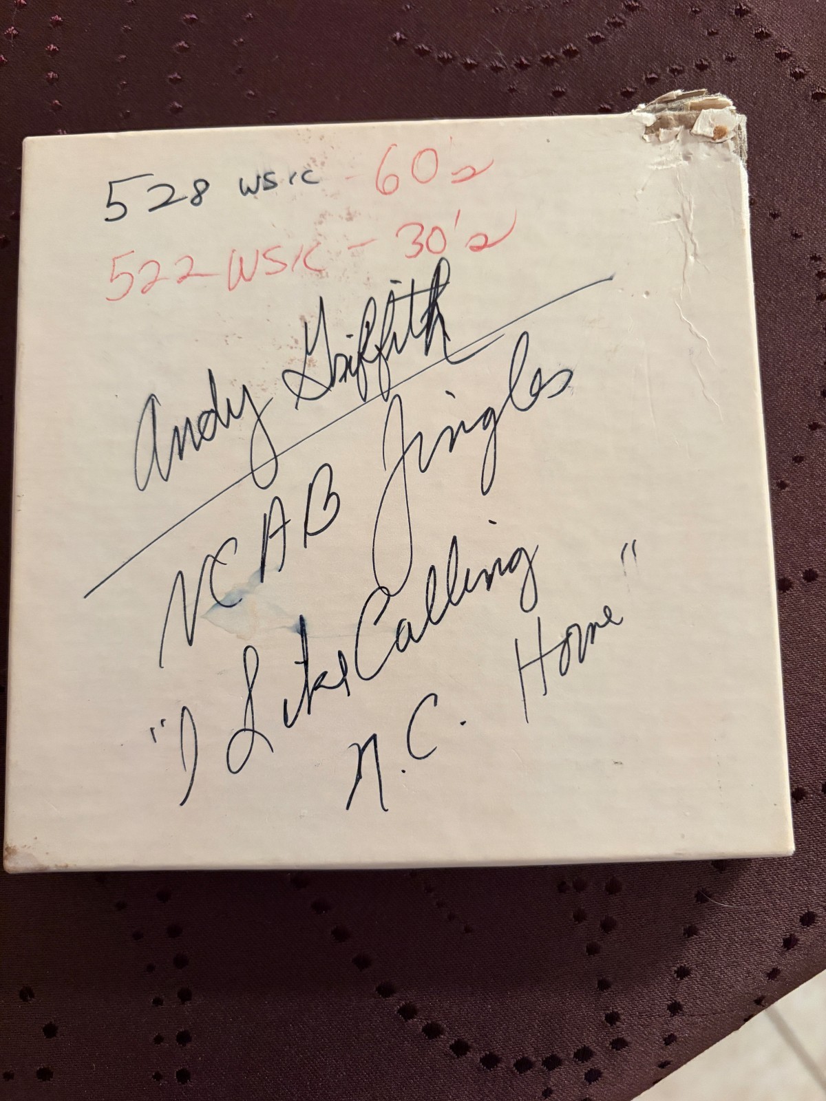 1981 Andy Griffith NCAB Radio Station Reel Tape WSIC Statesville NC Jingle 5\ 1981 Andy Griffith NCAB Radio Station Reel Tape WSIC Statesville NC Jingle 5\