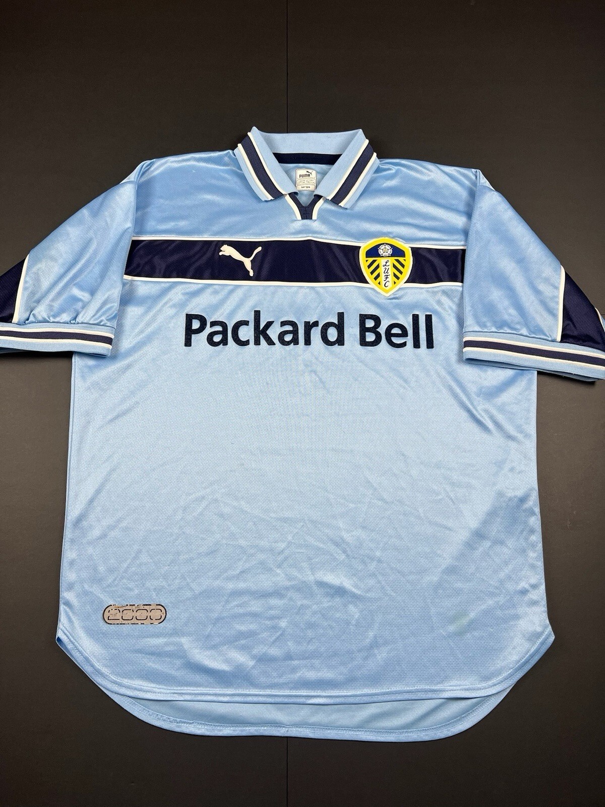 Authentic Original Puma Leeds United 1999/2000 Away Shirt Mens Large (2004)