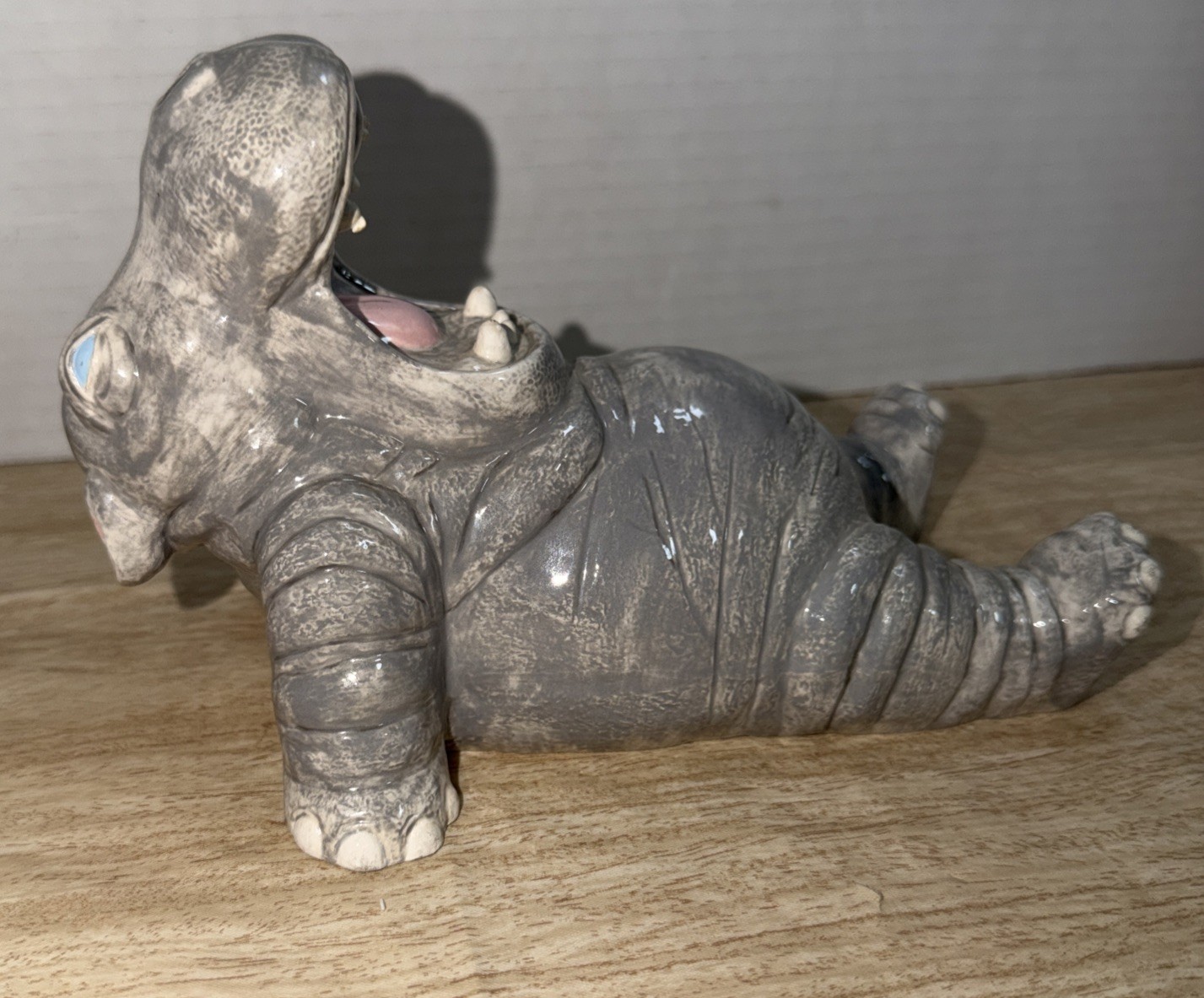 Vintage Ceramic “House” Hippo 7”
