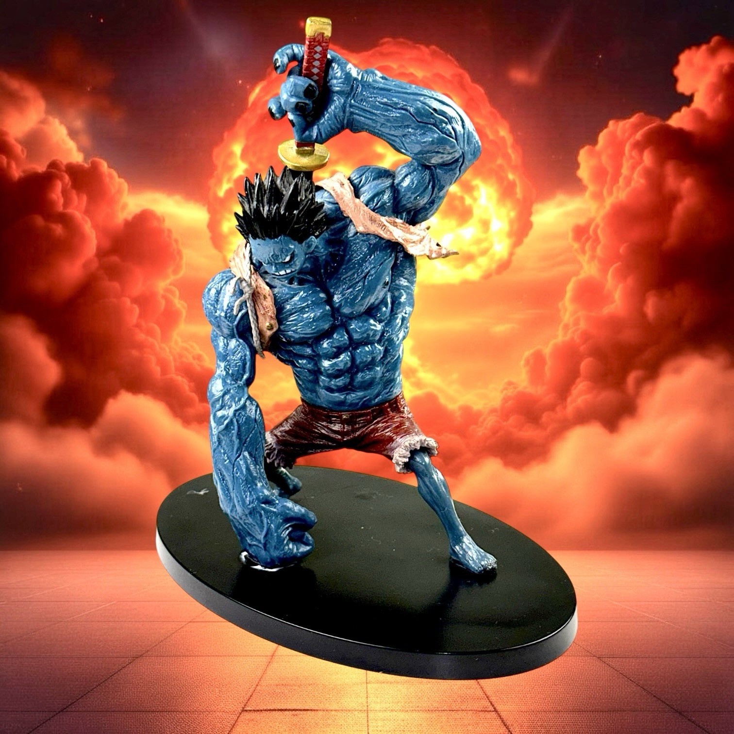 BANPRESTO ONE PIECE BLUE LUFFY ACTION FIGURE. BIG 3 BANPRESTO ONE PIECE BLUE LUFFY ACTION FIGURE. BIG 3